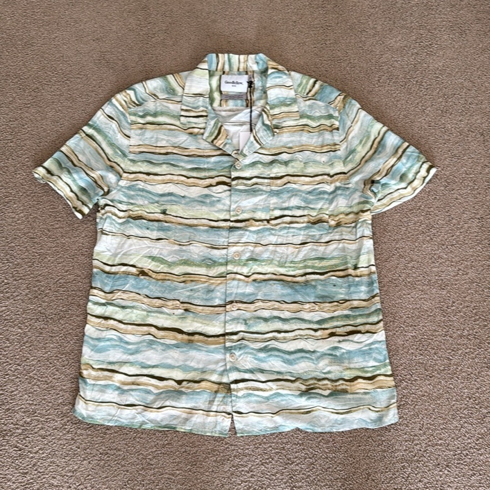 NWT‎ Goodfellow & Co Short Sleeve Button-Down Camp Shirt - Size: Medium - Picture 2 of 5